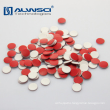 Hot sale red PTFE white Silicone 11mm septum for crimp hplc vial